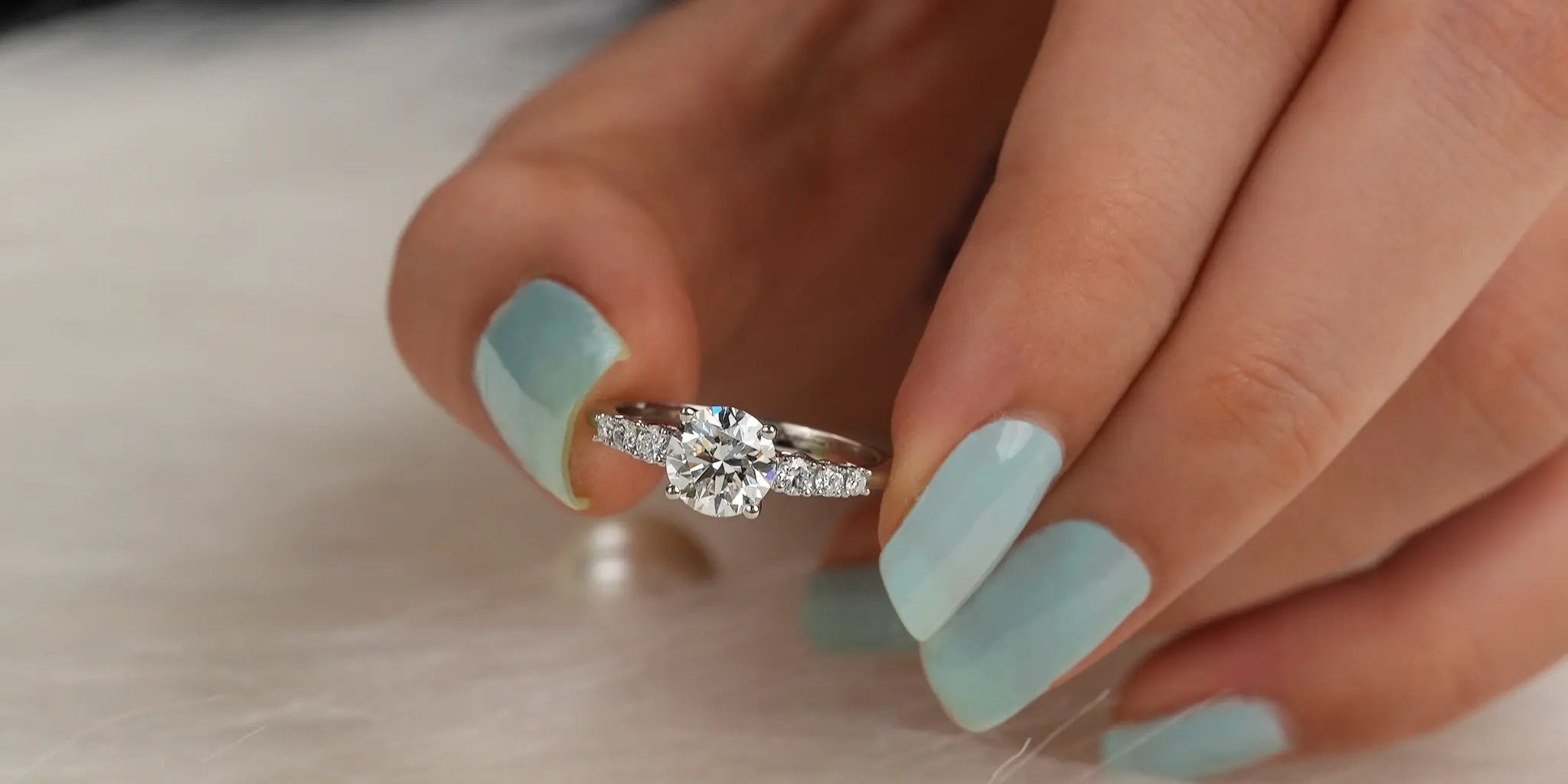 1 Carat Lab Grown Round Brilliant Cut Solitaire Diamond Engagement Rin –  Benz & Co Diamonds