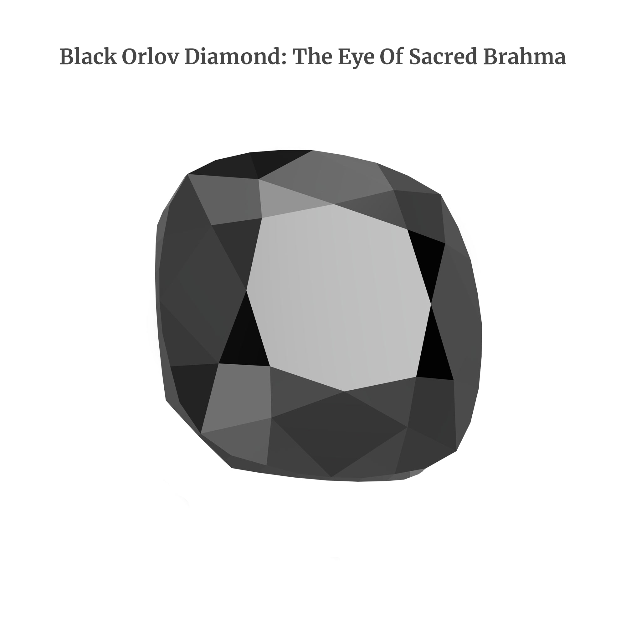 Black orlov diamond the eye of Sacred Brahma