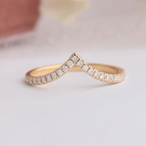 Round cut diamond dainty engagement ring in rose gold