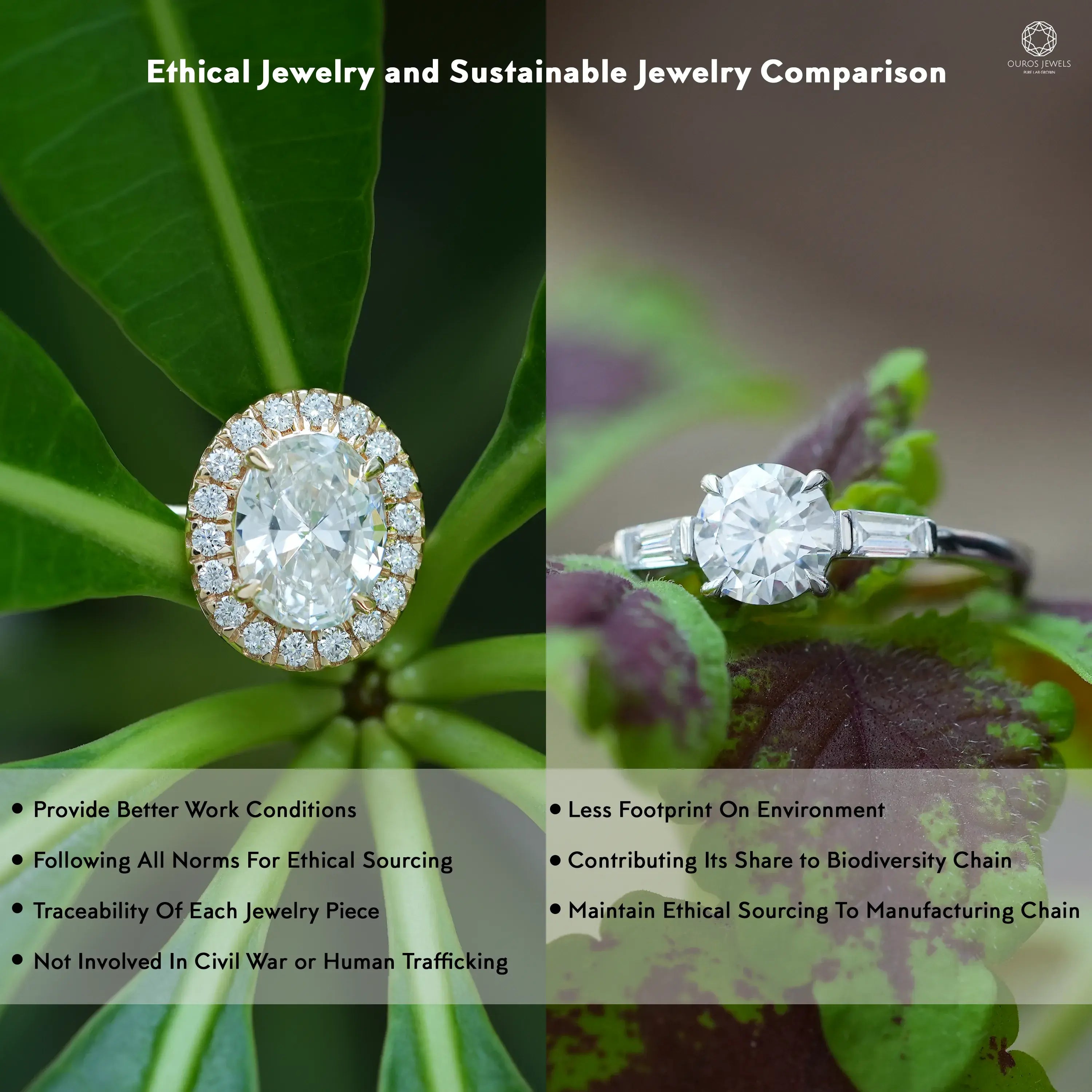 The benefits of ethical and sustainable jewelry with their comparison
