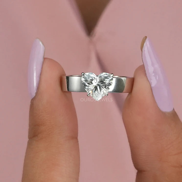 Heart Diamond Engagement Ring – Omnia Fine Jewelry