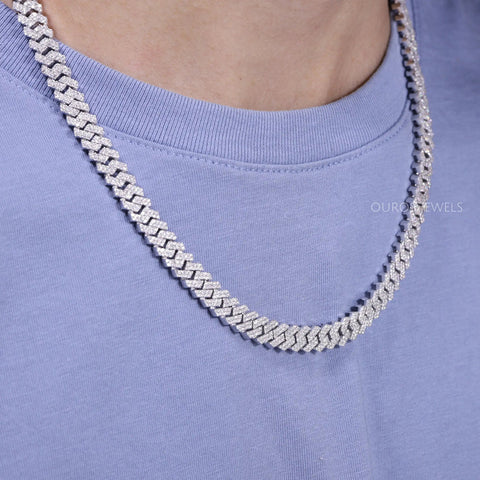 [Mens diamond chain necklace as friendship gift]-[ouros jewels]