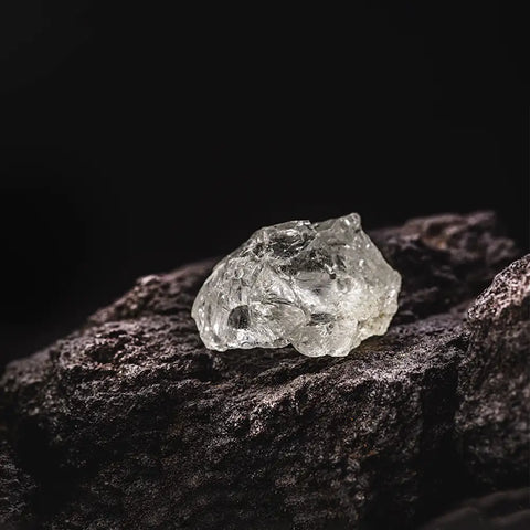Original mined diamond found on the land made by a natural process proves they are real diamonds, not crystal or alternative stones.