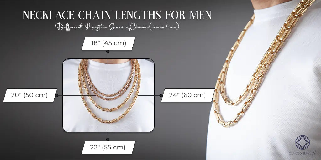 [Necklace Chain Lengths for Men]-[ouros jewels]
