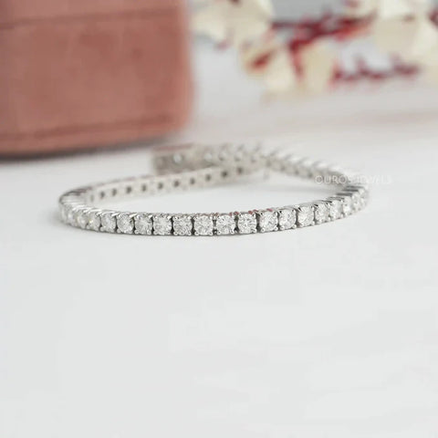 [White gold tennis bracelets for women]-[ouros jewels]