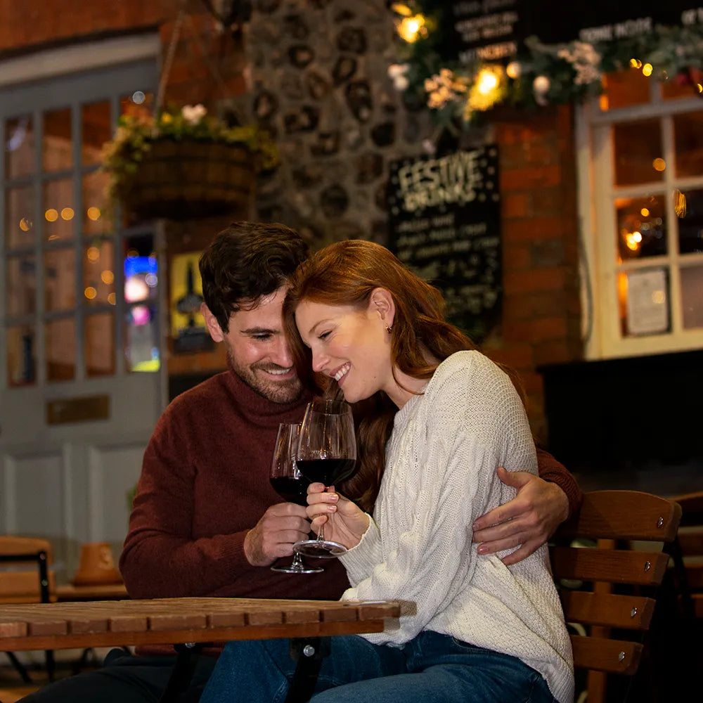 Men surprisingly propose his lover at Rustic Barn home with red vintage wine