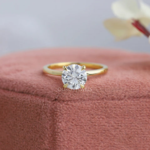 Diamond 14k Yellow Gold Solitaire Engagement Ring With 1 Carat White Topaz  Centerstone (Size 10.5) | Amazon.com