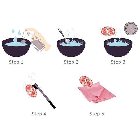 The Five steps of cleaning and care for mognite gemstone