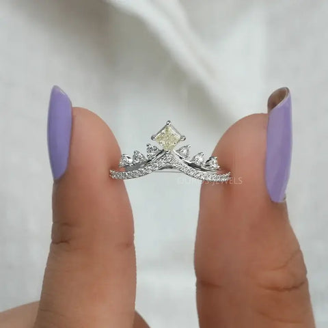 Rumi 4ct Princess Diamond Engagement Ring | Nekta New York