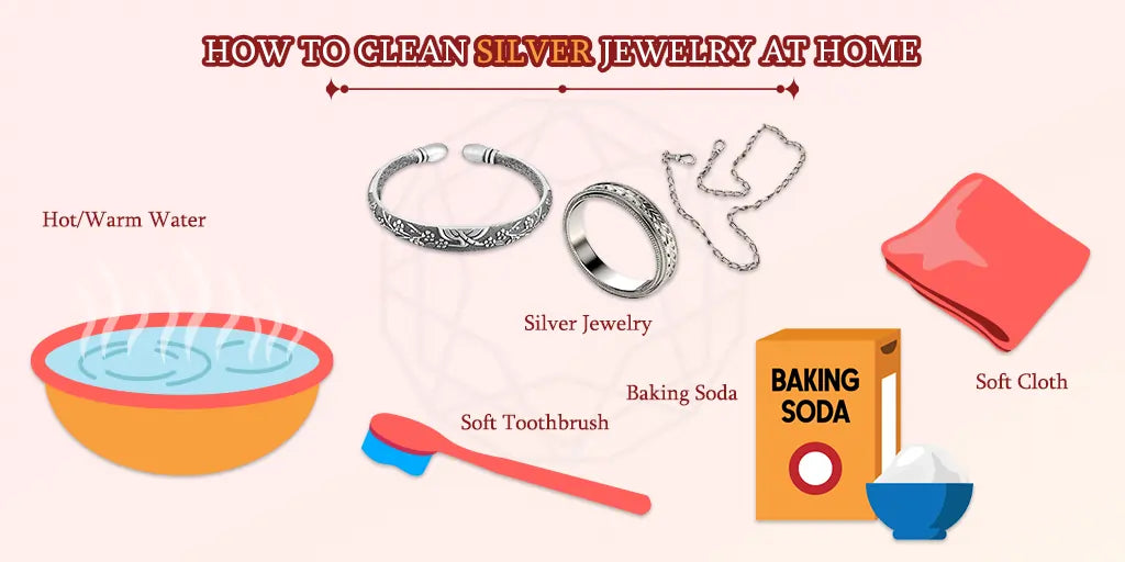 [how to clean Silver jewelry at home]-[ouros jewels]
