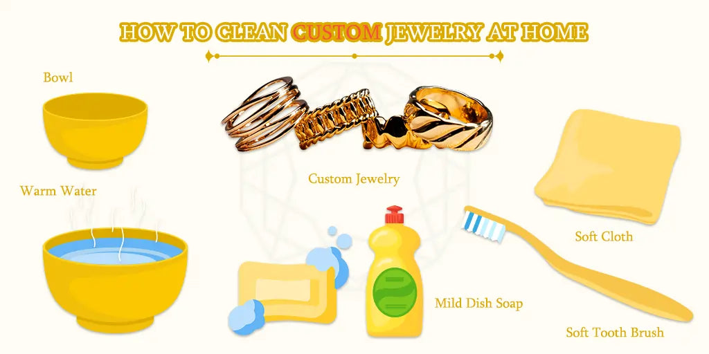 [how to clean custom jewelry at home]-[ouros jewels]