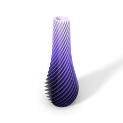 SPIRAL 3D tištěná váza s fialovým přechodem
