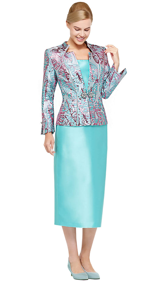 Nina Massini 3 Piece Skirt Suit 3126 Sizes 8-24 – fitrite fashions