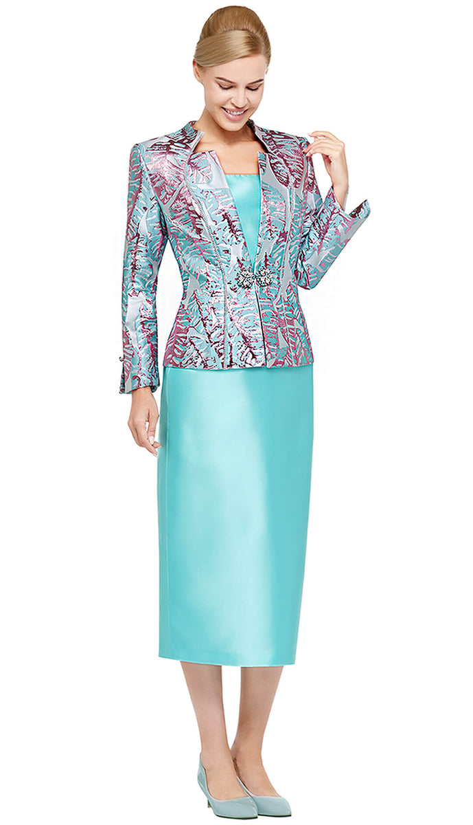 Nina Massini 3 Piece Skirt Suit 3106 Sizes 8-24 – fitrite fashions