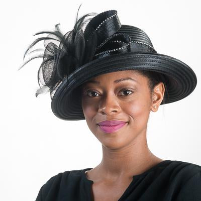 Satin Flat Crown Wide Brim Women's Hat AJ590Y - Fit Rite Fashions – fitrite  fashions