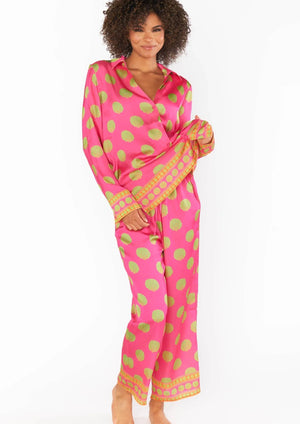 MUMU: Early Night PJ Set - Sleepy Shells Silky - Ivy Lee Boutique