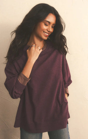 Z Supply Modern Weekender - Berry Wine - Ivy Lee Boutique