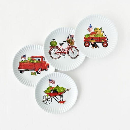 One Hundred 80 Degrees} Melamine Paper Plates (Set of 4) – Ellington &  French