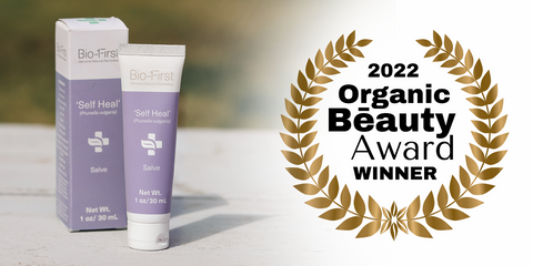 Bio-First Self Heal Salve won 2022 organic beauty award