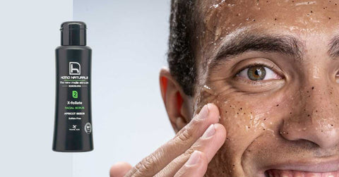 Exfoliante facial hombre