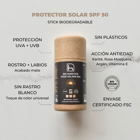 Protector solar biodegradable