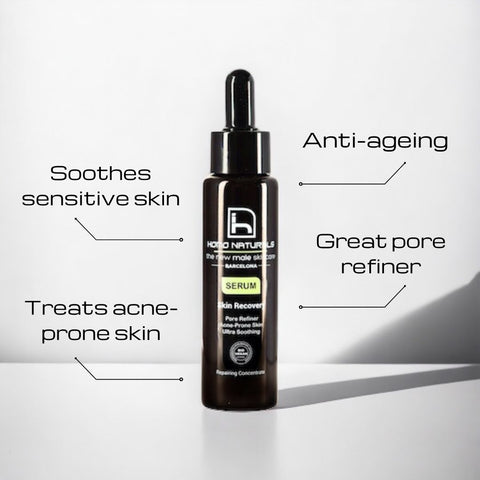 Serum for men, sensitive skin, acne prone skin and pore refiner