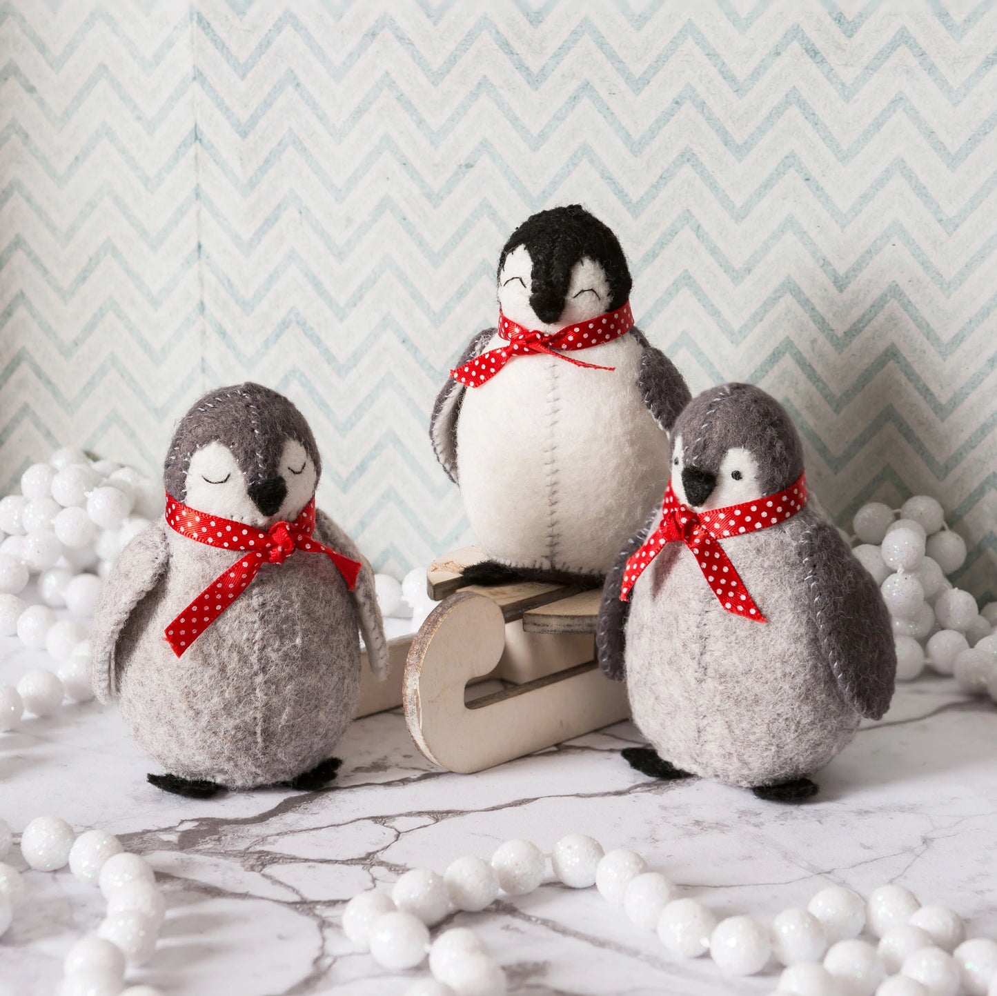 Craft Kit | Baby Penguins Felt Craft Kit - Corrine Lapierre.