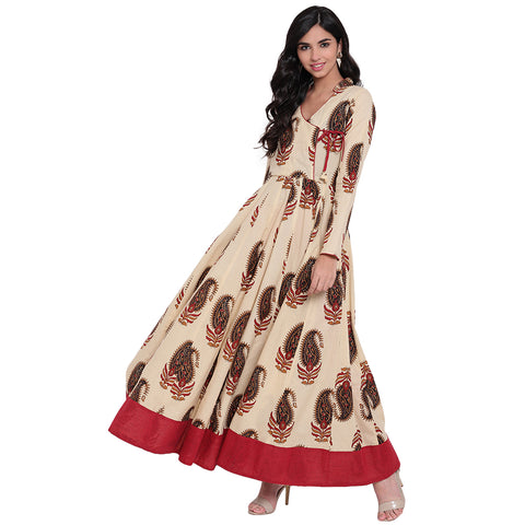 Party Wear 3/4th Sleeve Ladies Collar Neck Printed Cotton Kurti at Rs  350/piece in Delhi