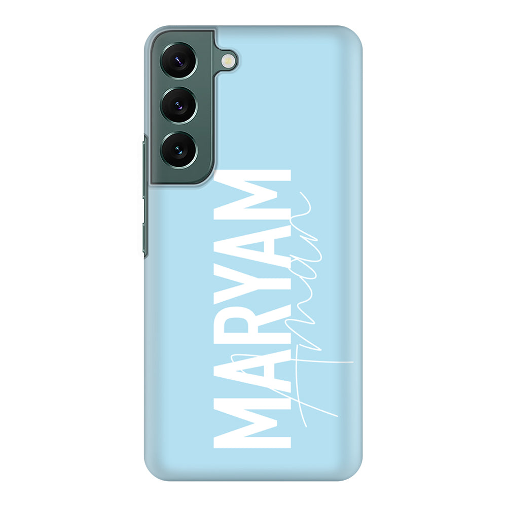 Samsung Galaxy S22 / Snap Classic Phone Case Personalized Name Vertical, Phone Case - Android - Stylizedd.com