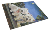 Buy this Westie Moonlight Stroll Glass Cutting Board Large PPP3122LCB
