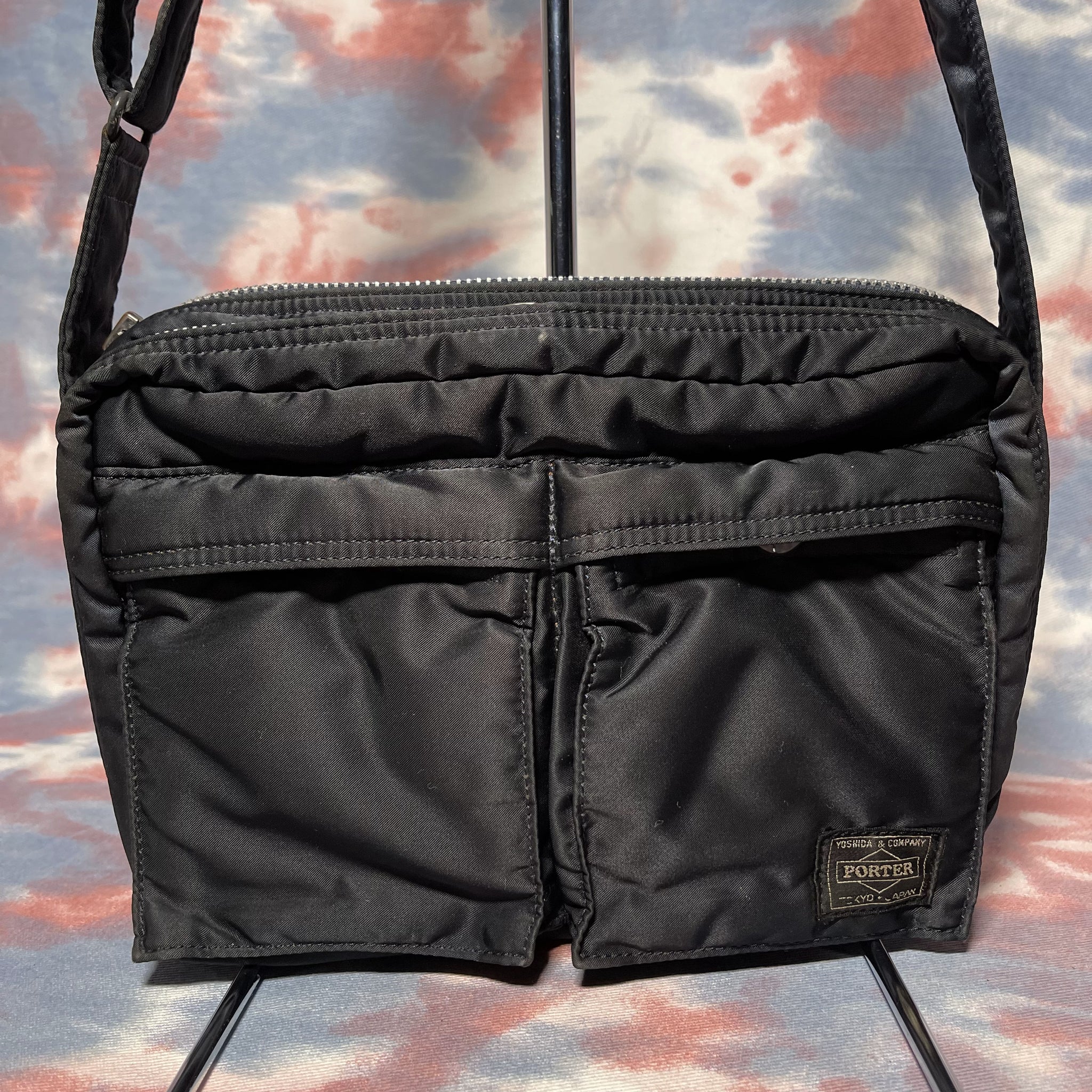 Head Porter Tanker Shoulder Bag Small - Navy 深藍色尼龍斜揹袋/側揹