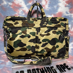 Bape x Porter 1st camo Tanker 2way Briefcase / Bag - Yellow camo