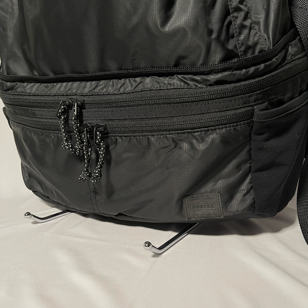 Porter 2way Waist Bag - Black 黑色兩用腰包/背囊– napo.hk