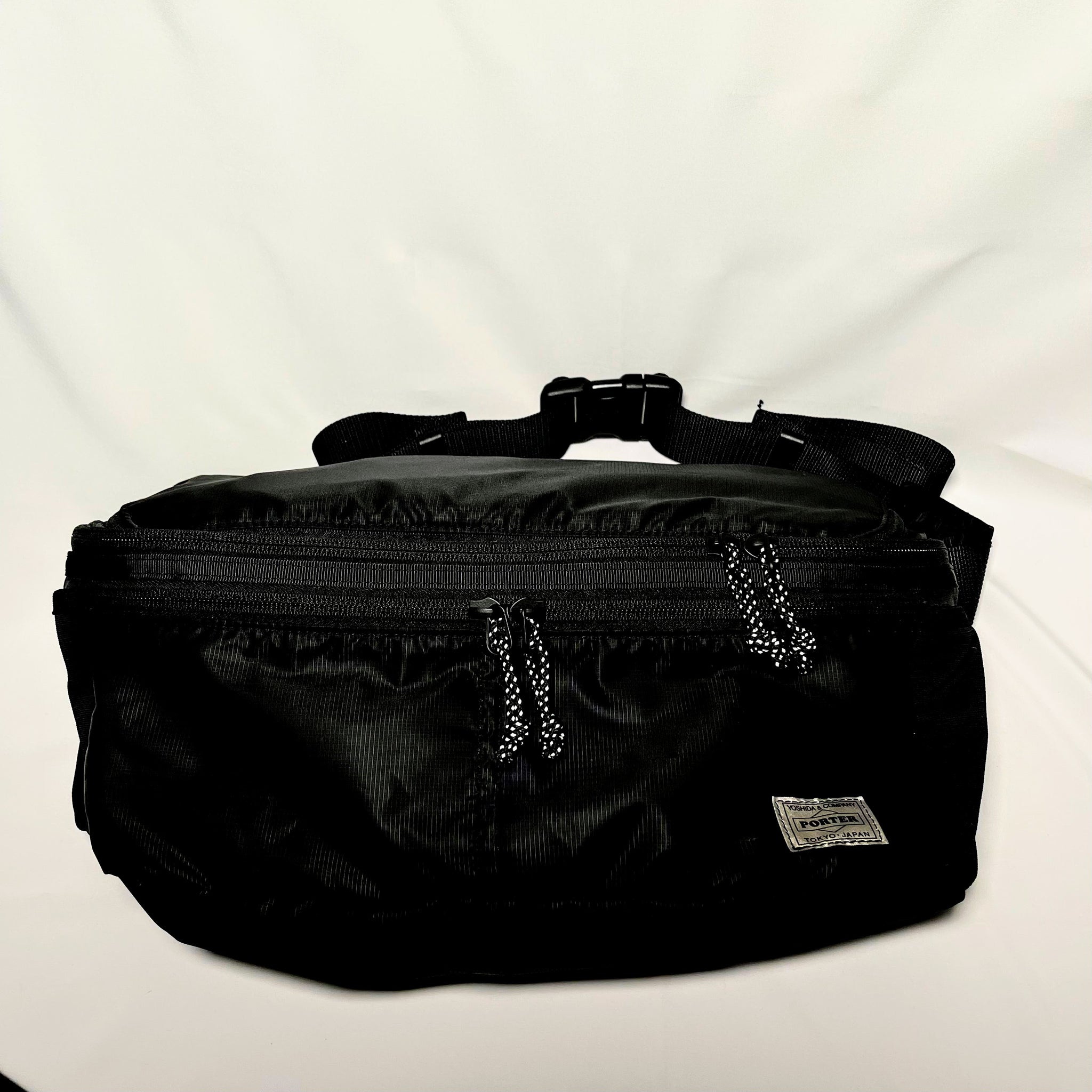 Porter 2way Waist Bag - Black 黑色兩用腰包/背囊– napo.hk