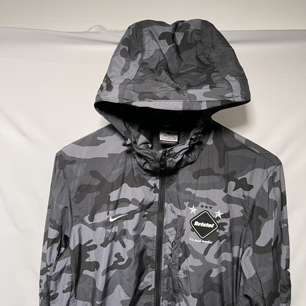 FCRB x NIKE CAMO STARS TRAINING JACKET BLACK SIZE S 黑色迷彩星星有