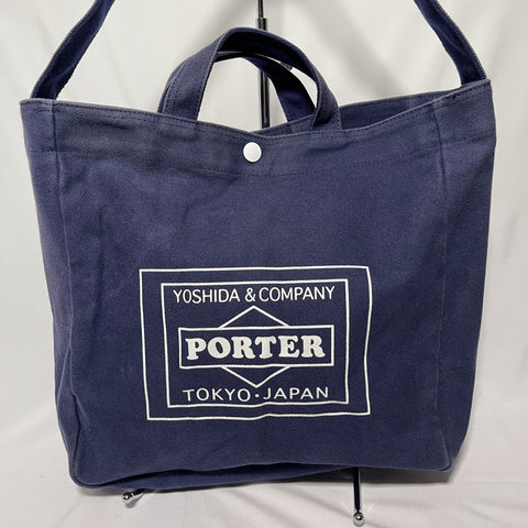 Porter Girl Boyfriend Tote Bag (L) - Blue/Yellow 藍黃色tote bag