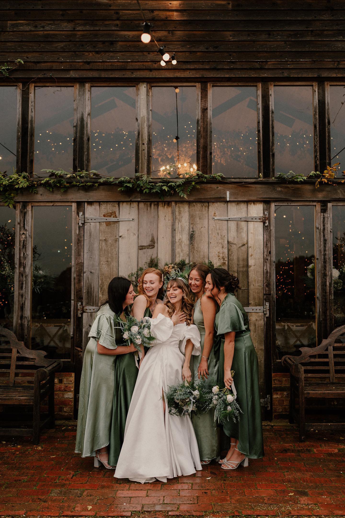 Olive and sage bridesmaids dresses