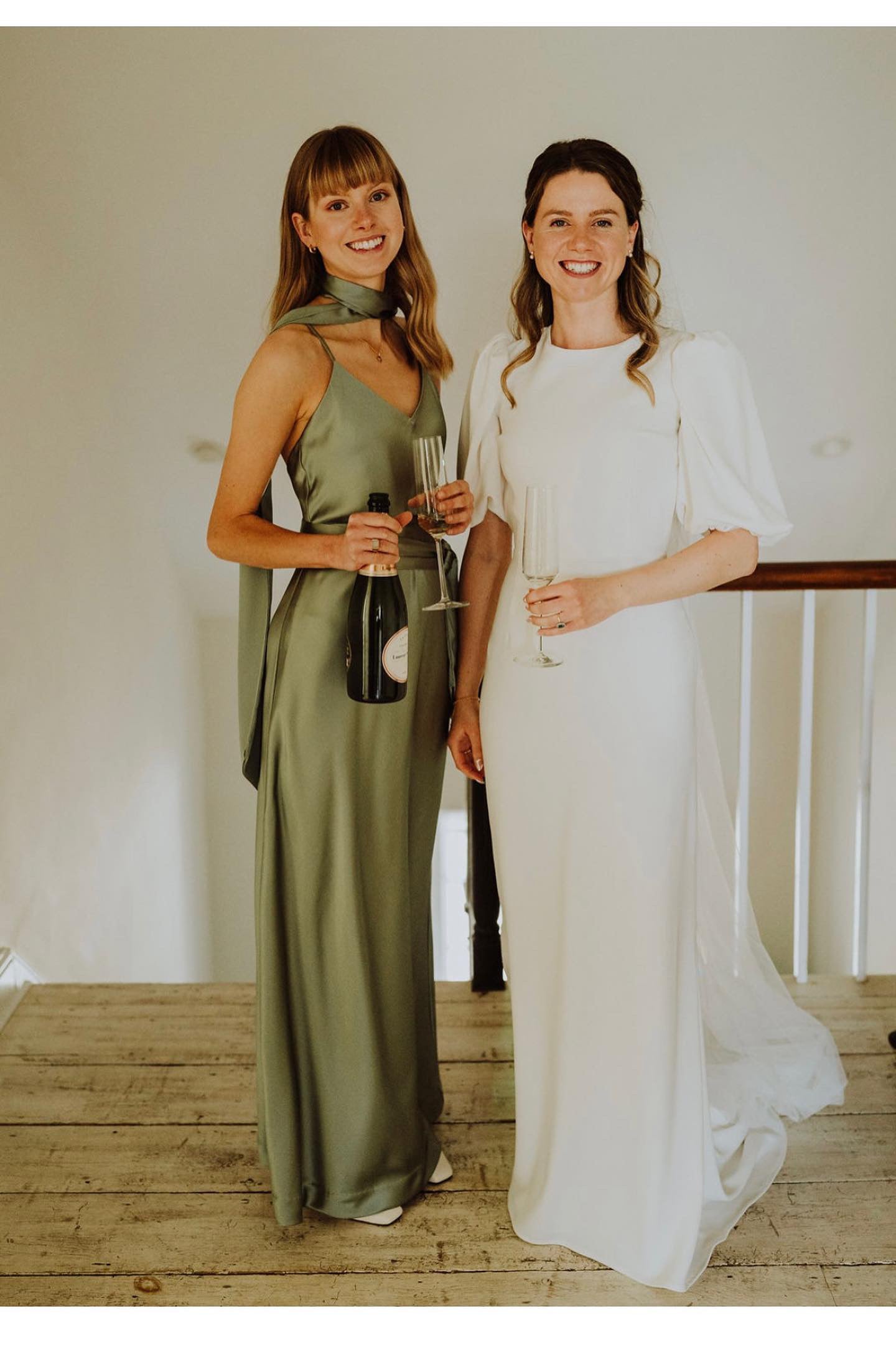 Sage green bridesmaids dress