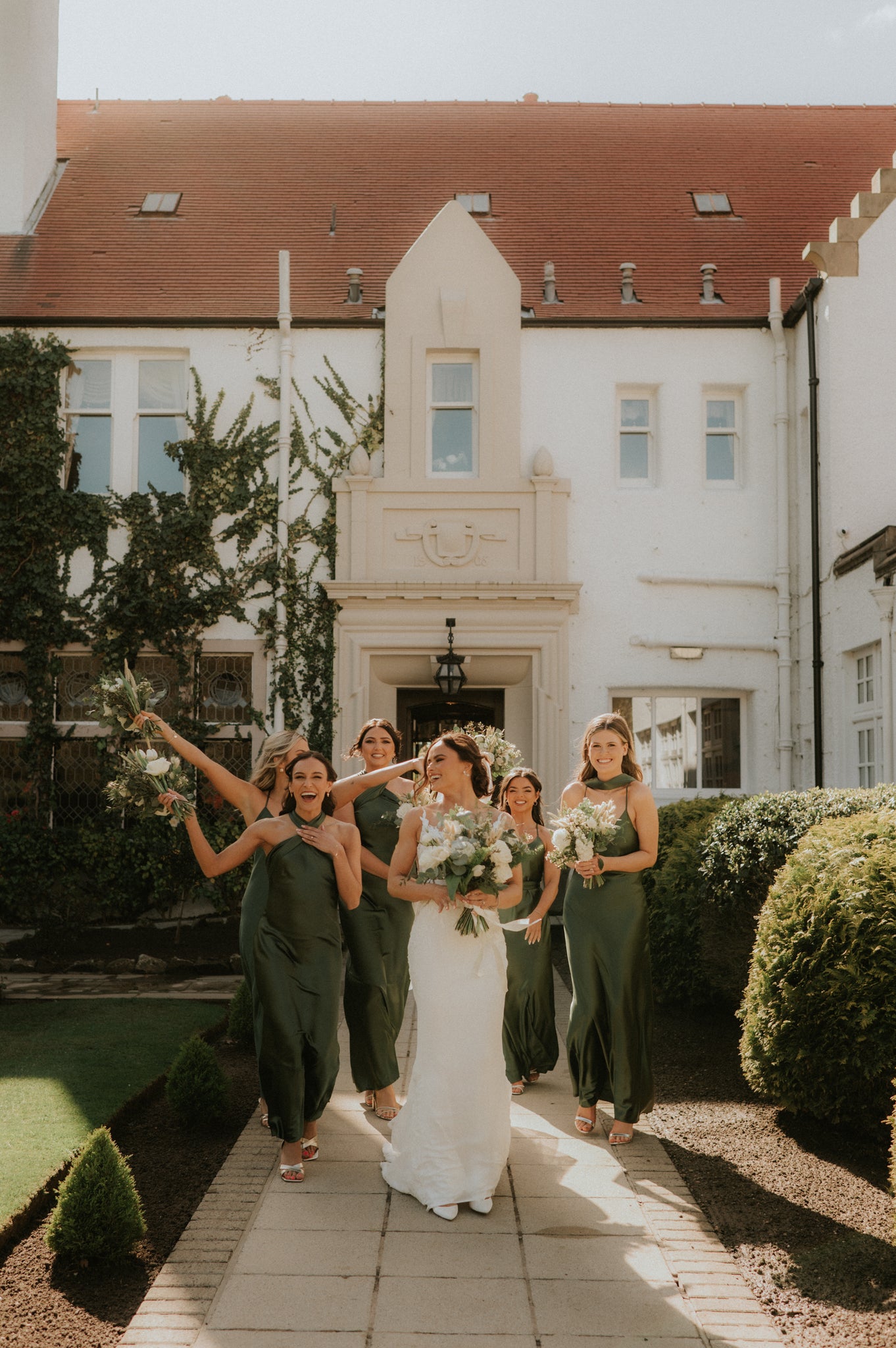 Olive green bridesmaids dresses