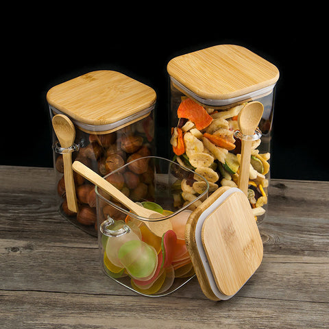 Bamboo Big Glass Jar 3000ml – EveryCornerMatters