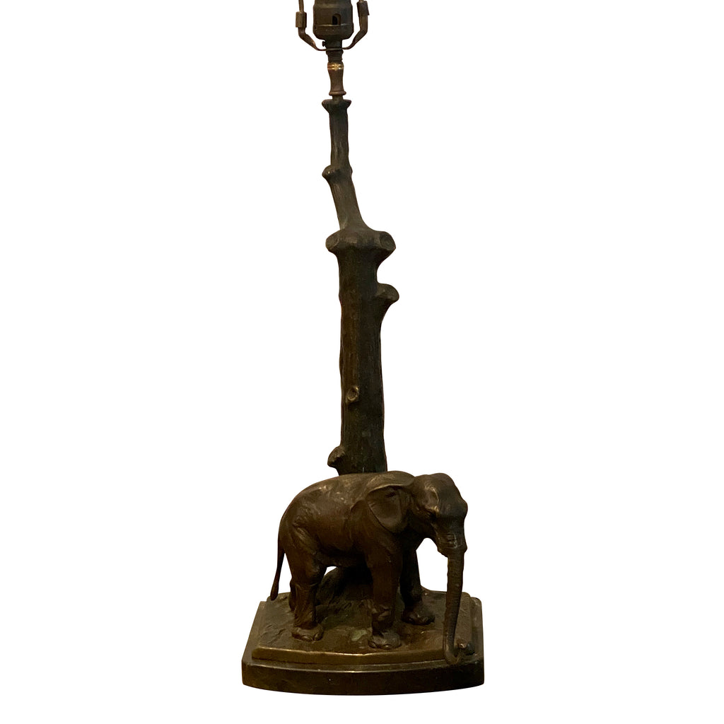 bronze elephant table lamp