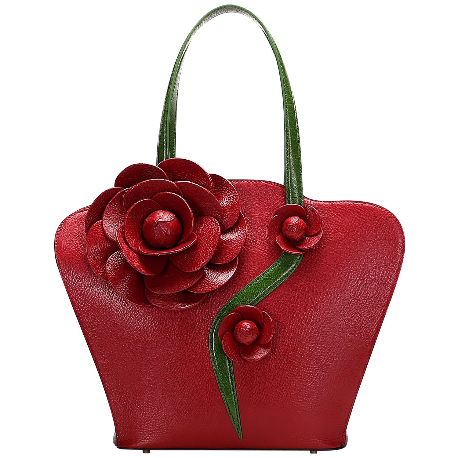 Designer Shoulder Bag Floral Top Handle Satchel Handbags For Women ...