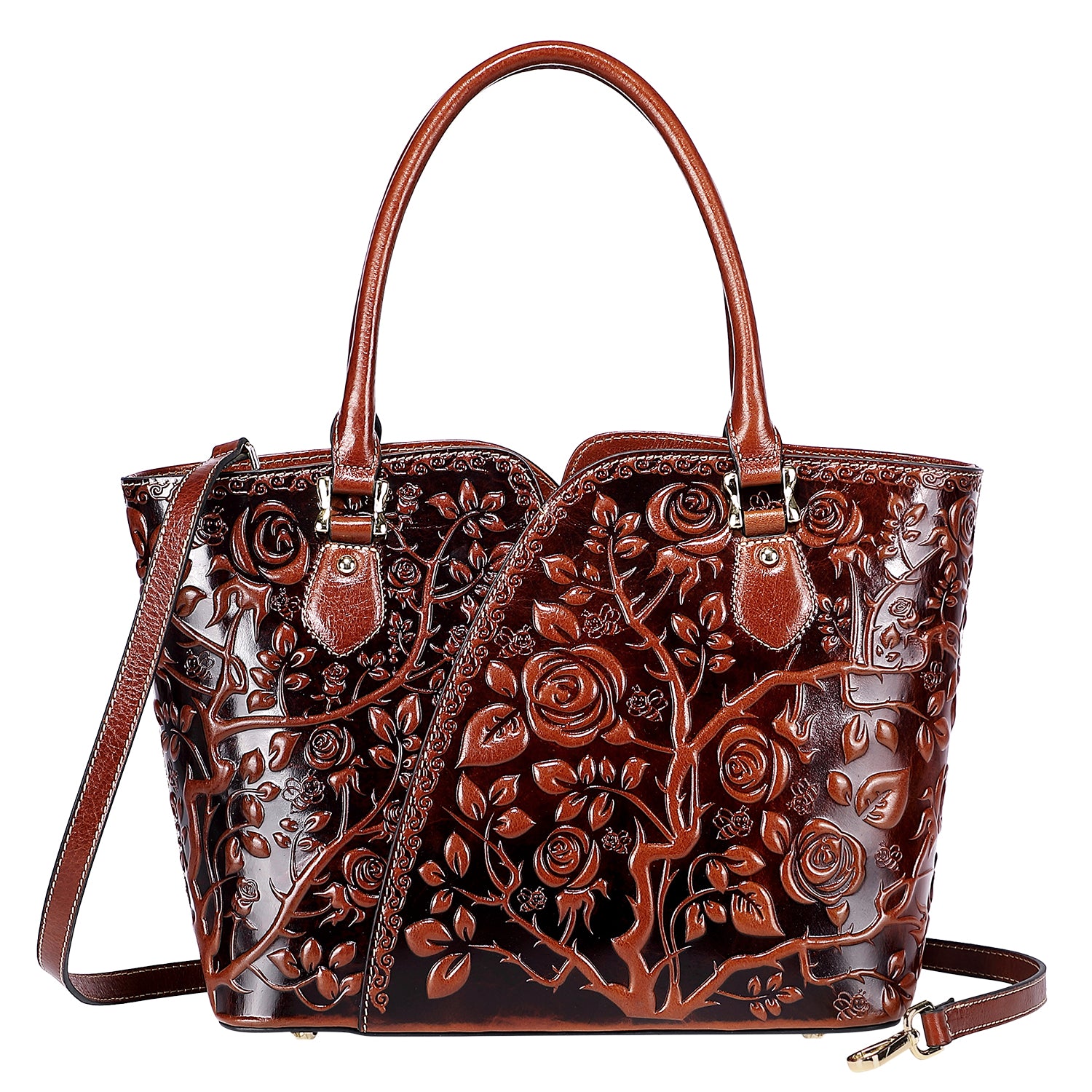 PIJUSHI Designer Handbags For Women Floral Purses Top Handle Handbags ...