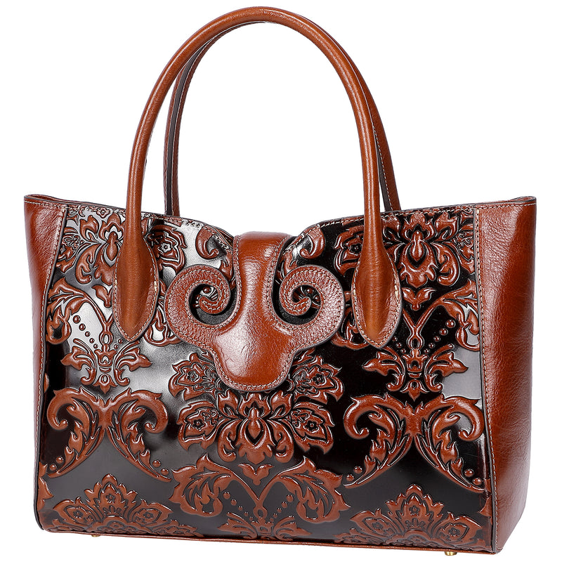 Designer Floral Handbags For Women Top Handle Shoulder Bags For Ladies ...