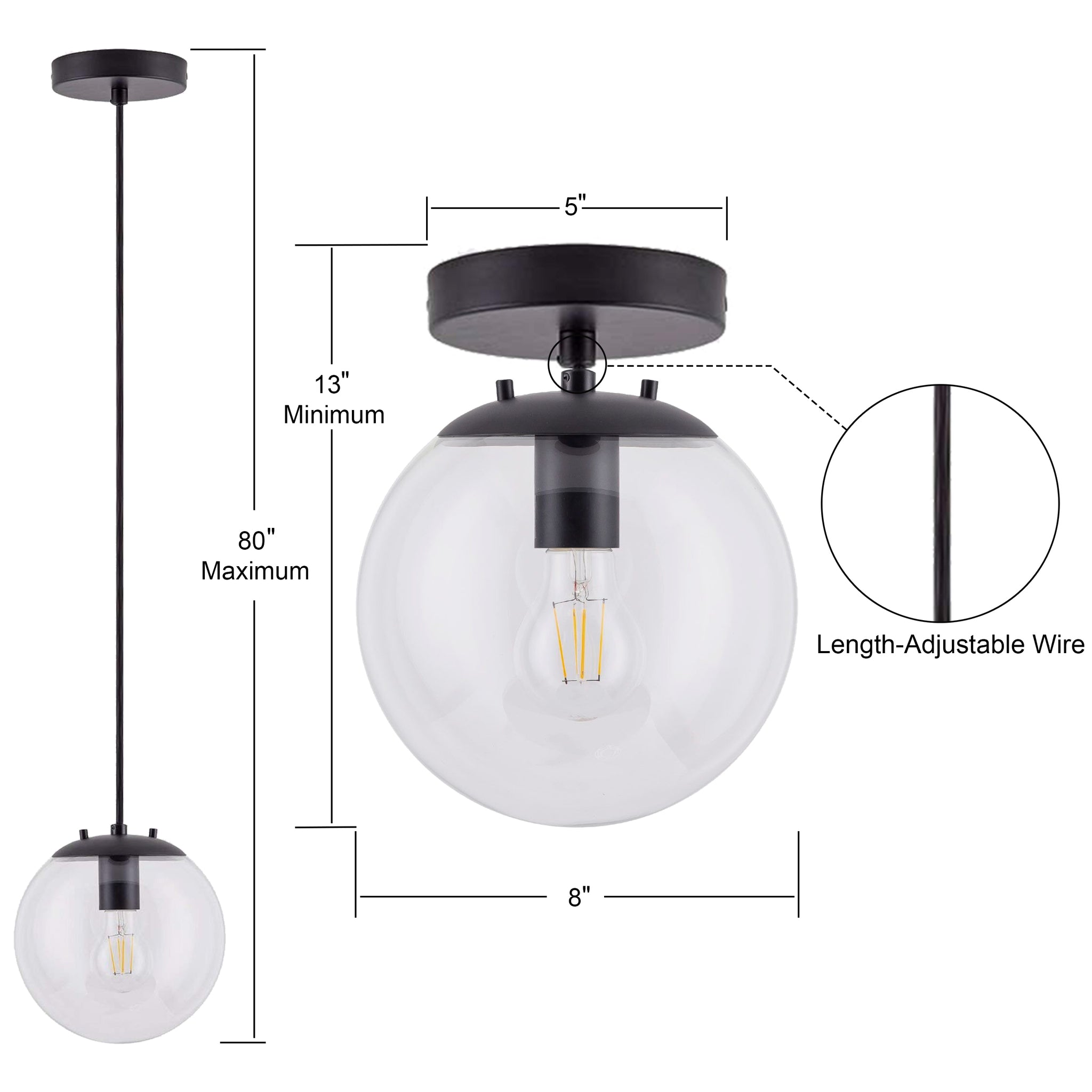 Sferra LED Industrial Kitchen Pendant Light, LED bulb included & Linea ...