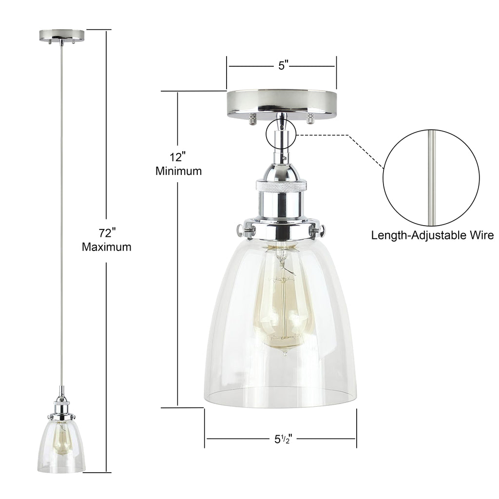 Fiorentino Pendant Light, LED bulb included & Linea Lighting | Modern ...