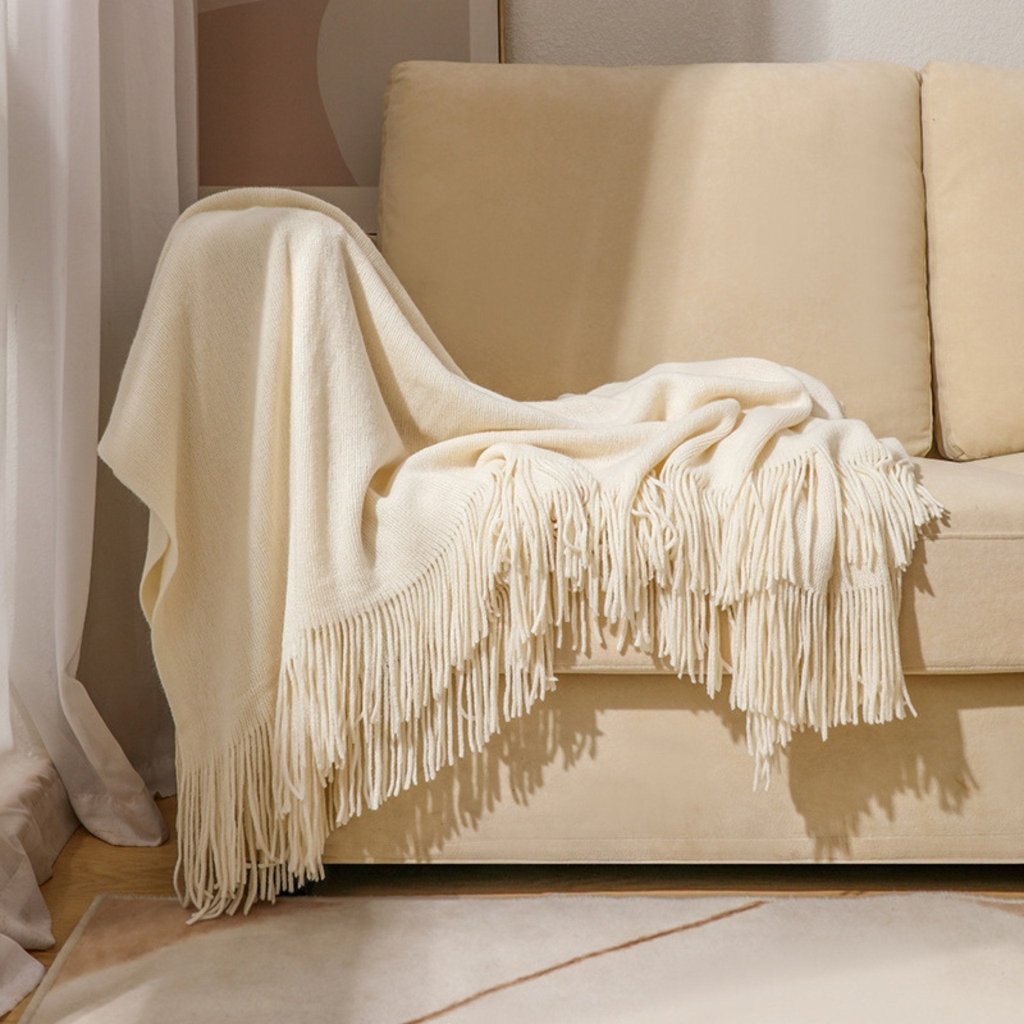 Manta sofá lisa  Tienda de mantas de invierno - Montse Interiors