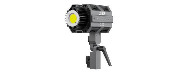 COLBOR CL60 LED light for videography has NATO rails and grooves on the body for physical combination.