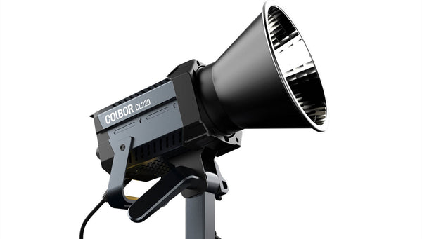 COLBOR CL220 has Bowens mount, light grip, and a light base.