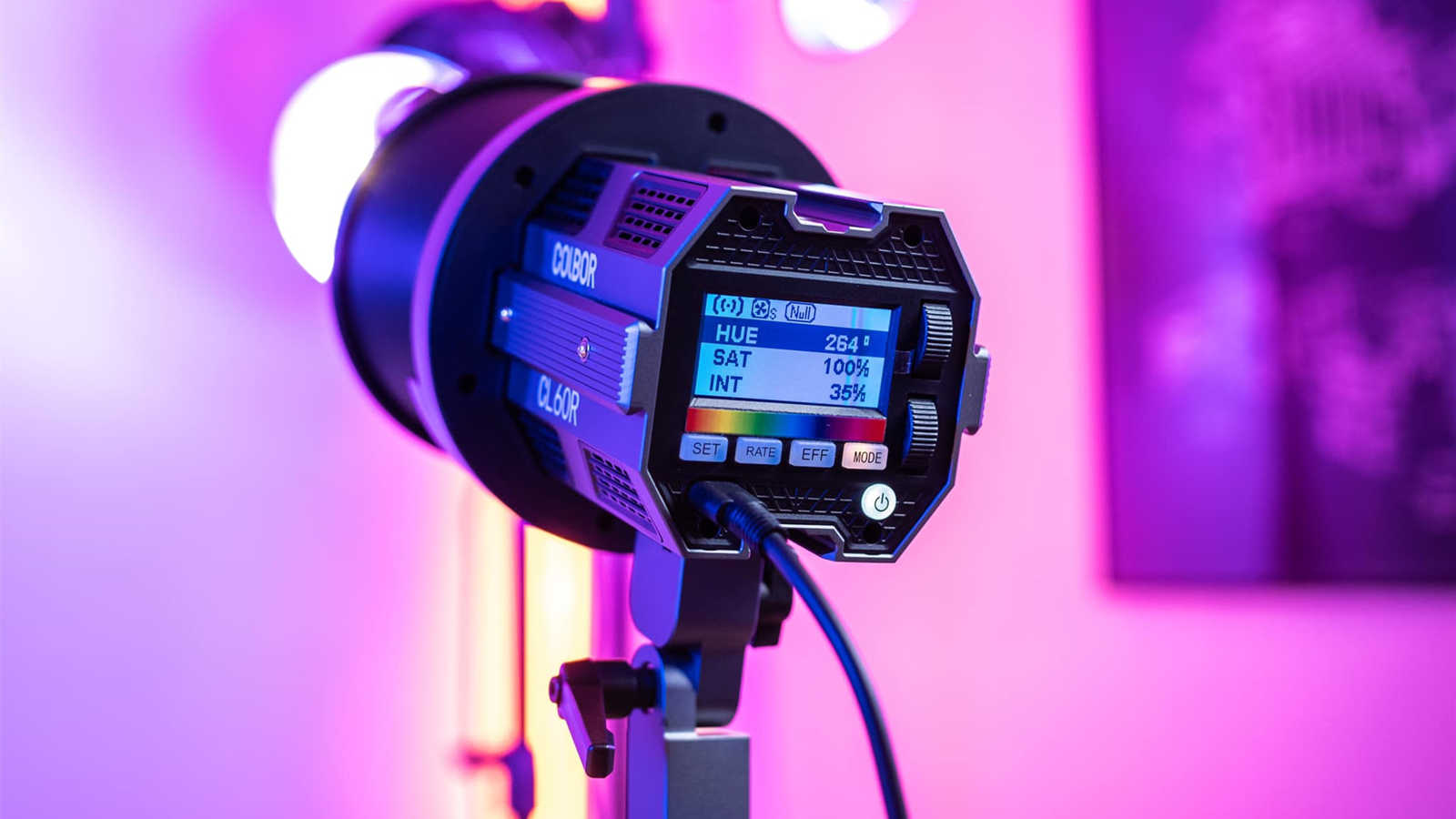 Use COLBOR CL60R to offer lighting for TikTok videos in full colors